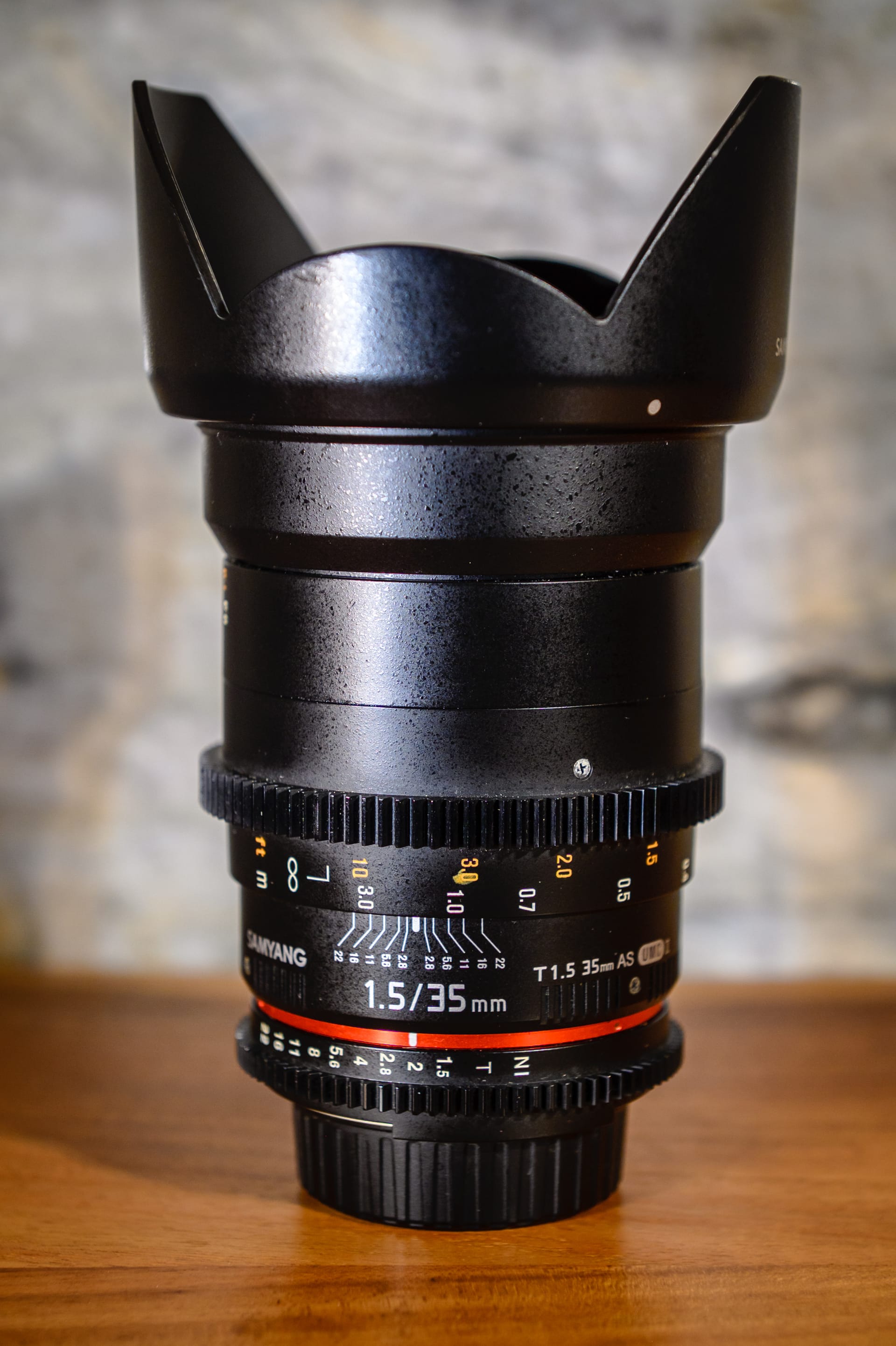 Samyang 35mm T1.5 VDSLR II - montura Nikon F