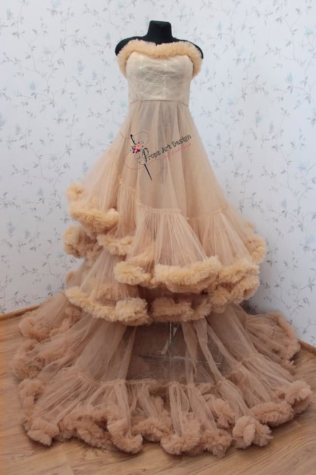 Rochie voluminoasa maternitate Iulia