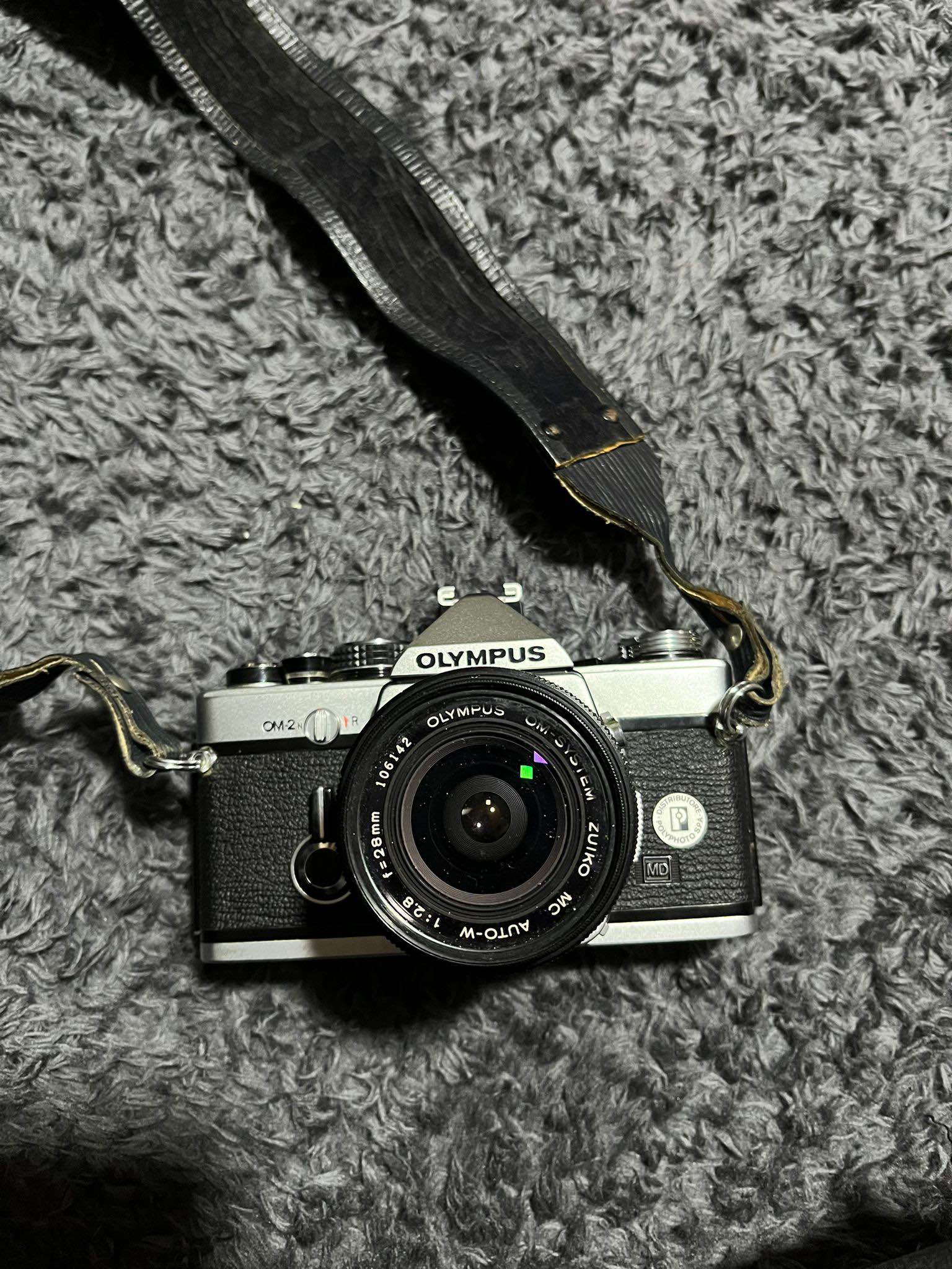 Aparat foto vintage Olympus OM-2 + obiectiv
