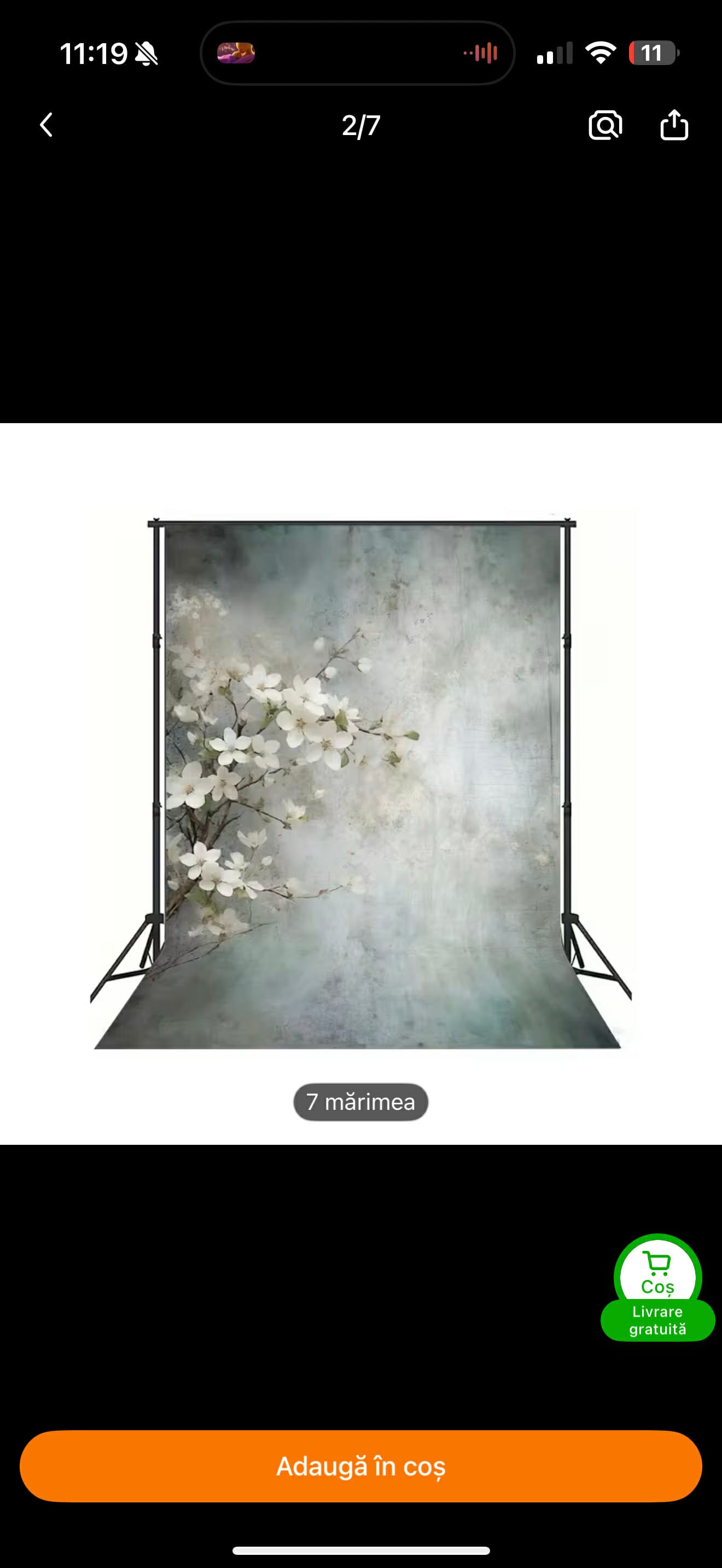 Fundal Floral, 2D plat 180x110