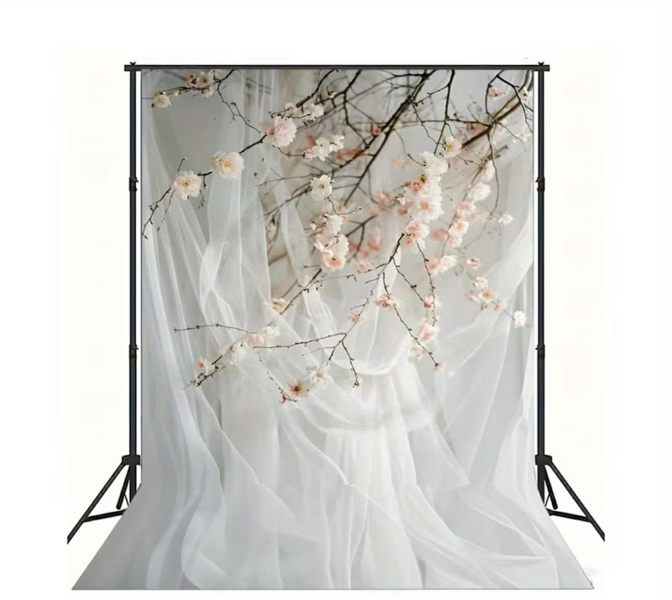 Fundal elegant din poliester cu Flori